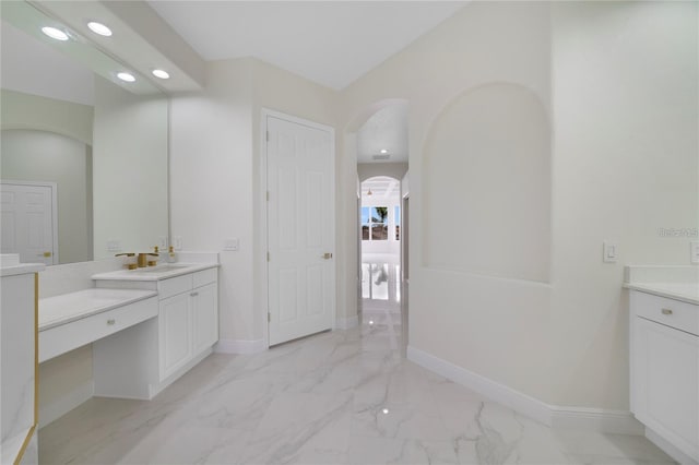 bathroom featuring vanity