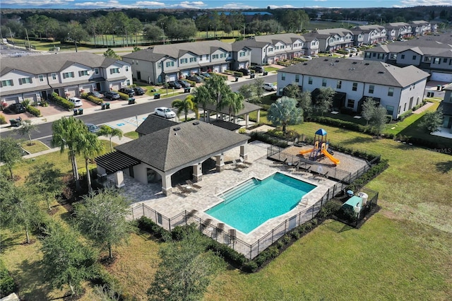 birds eye view of property