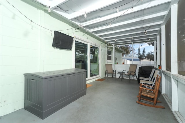 view of sunroom / solarium