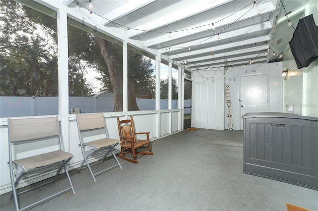 view of sunroom / solarium