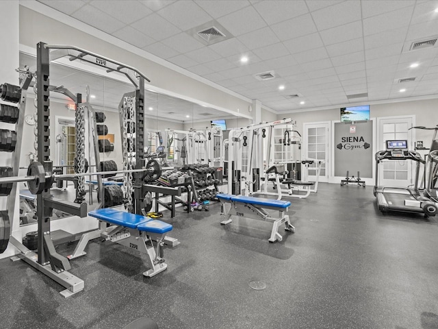 view of exercise room