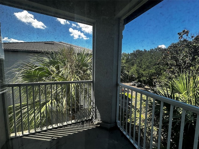 view of balcony