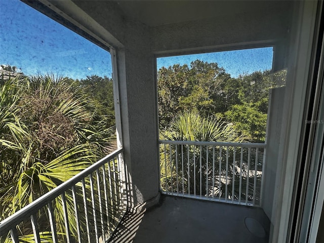 view of balcony