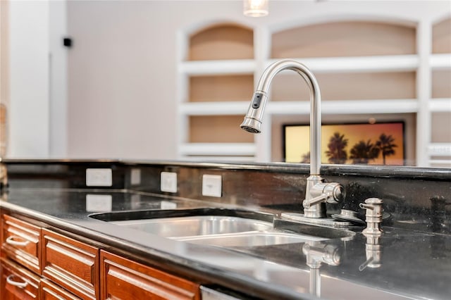 interior details featuring sink