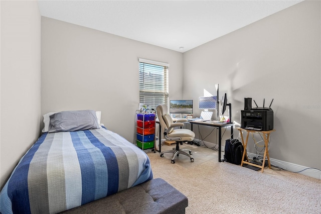 bedroom featuring carpet floors