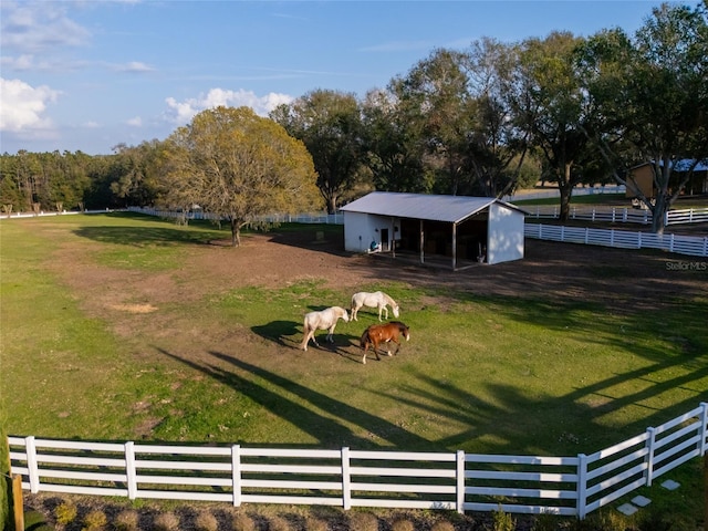 11148 Lane Park Rd, Tavares, FL 32778 - view of yard with a rural view and an outbuilding