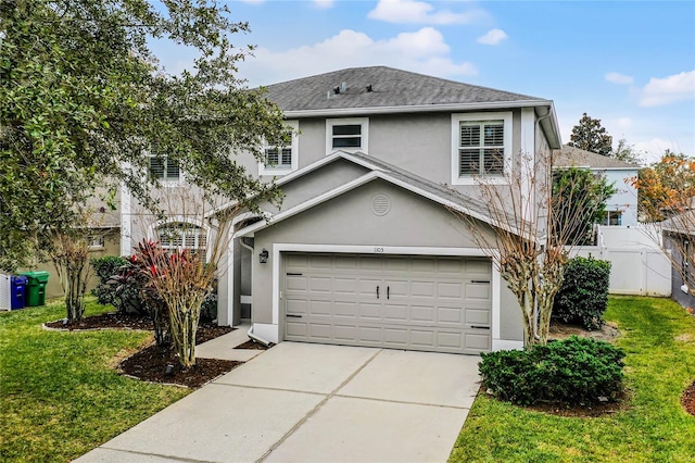 view of front of home featuring a front yard