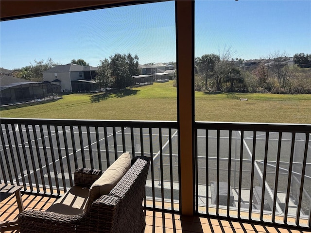 view of balcony