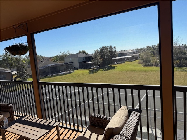 view of balcony