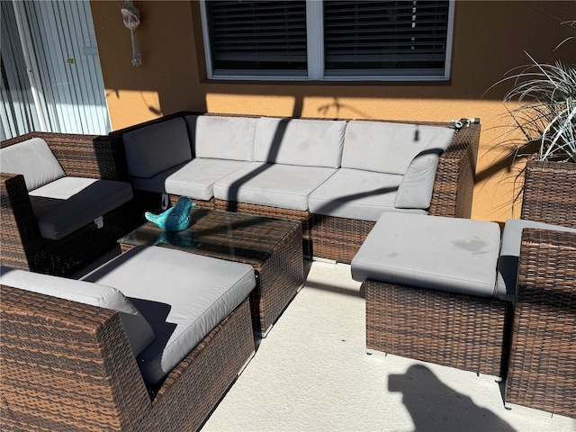 view of patio featuring outdoor lounge area