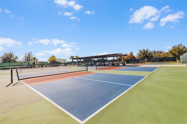 view of sport court