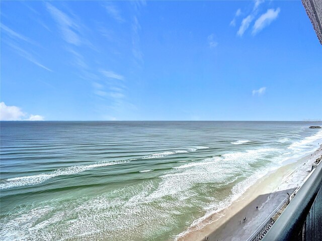 water view featuring a beach view