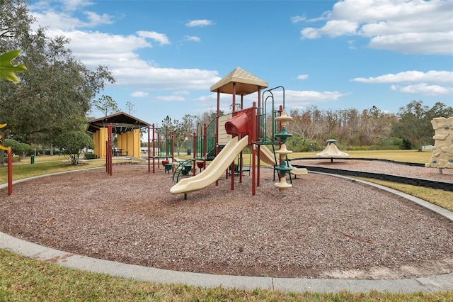 view of jungle gym