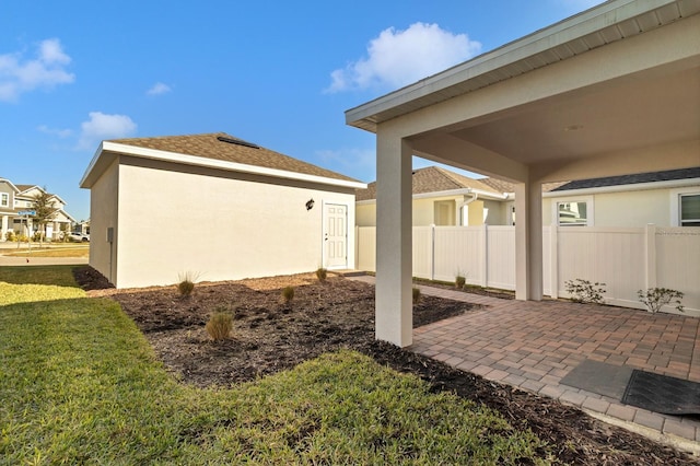 exterior space featuring a patio area