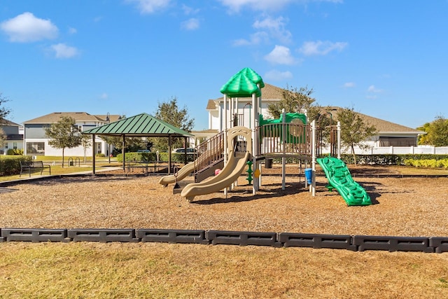 view of jungle gym