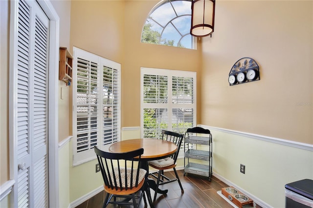 view of dining space