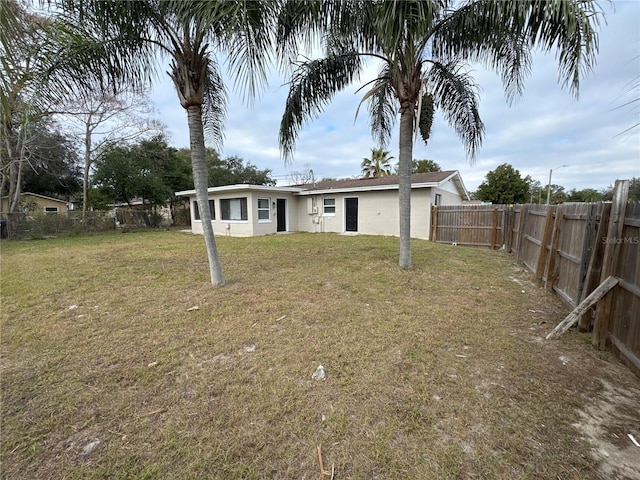 exterior space featuring a yard