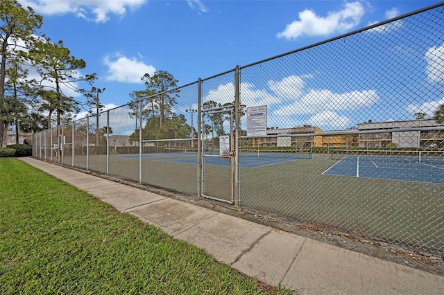 view of tennis court