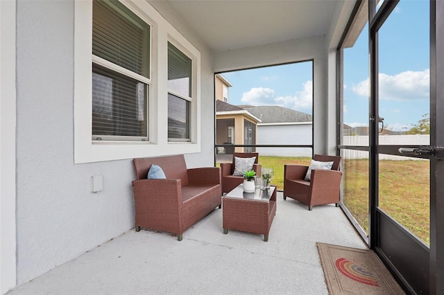 view of sunroom / solarium