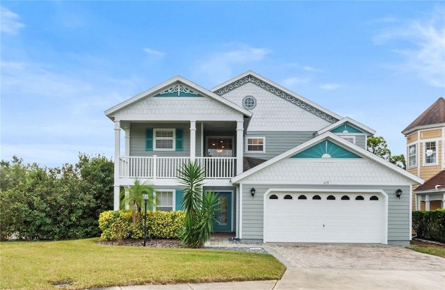 view of front of house with a front lawn