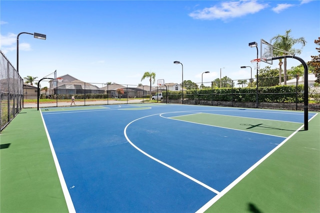 view of sport court