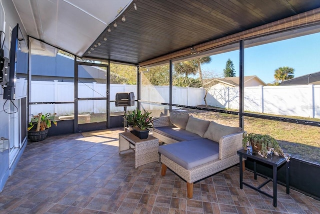 view of sunroom / solarium