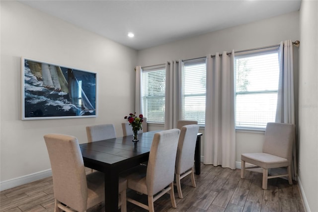 view of dining room