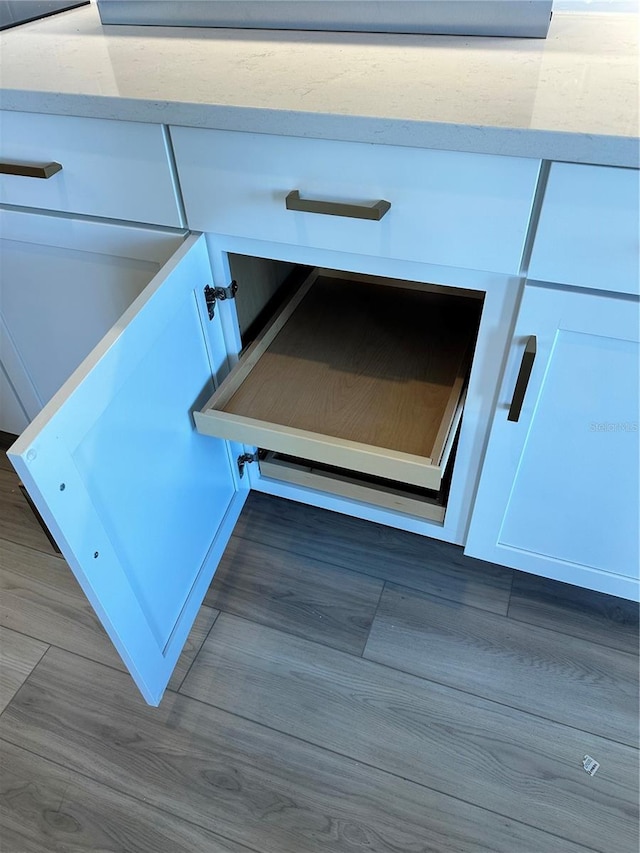 room details featuring white cabinetry