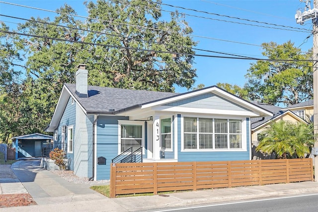 view of front of home