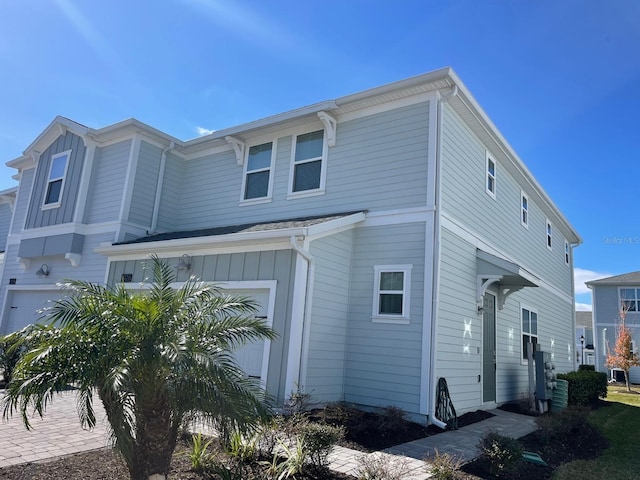 view of home's exterior featuring a garage