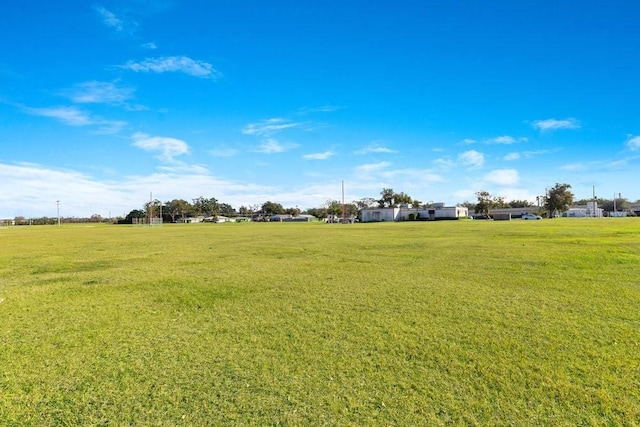 view of yard featuring a rural view