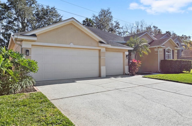 ranch-style house with a garage