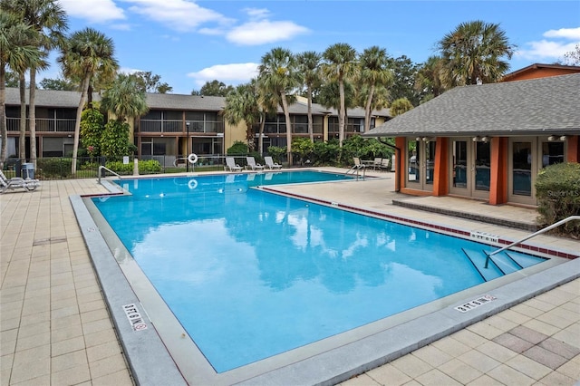 view of pool with a patio