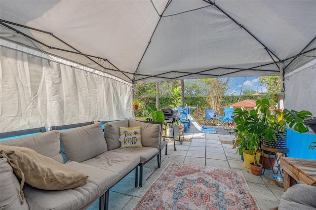 view of sunroom