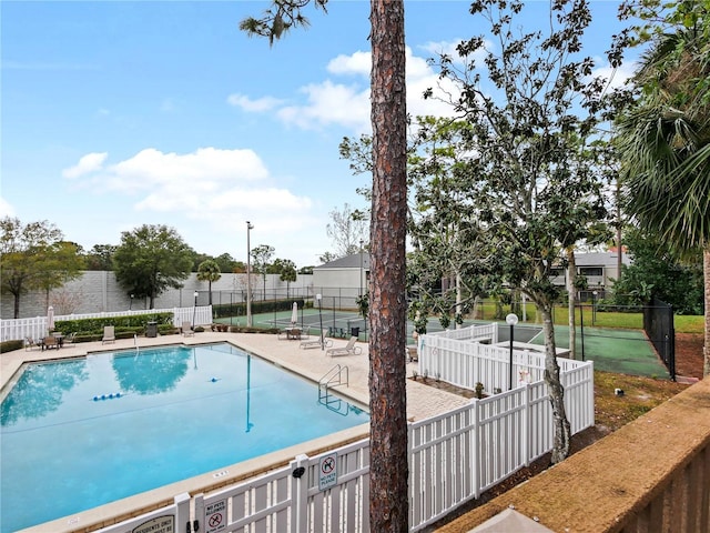 view of pool with a patio