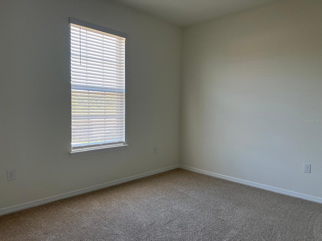 view of carpeted empty room