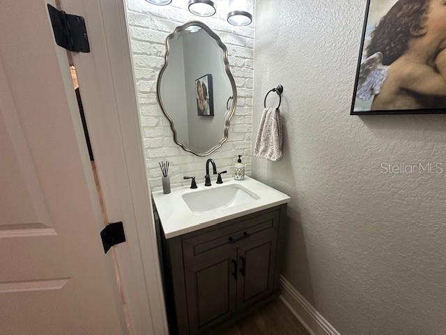 bathroom featuring vanity