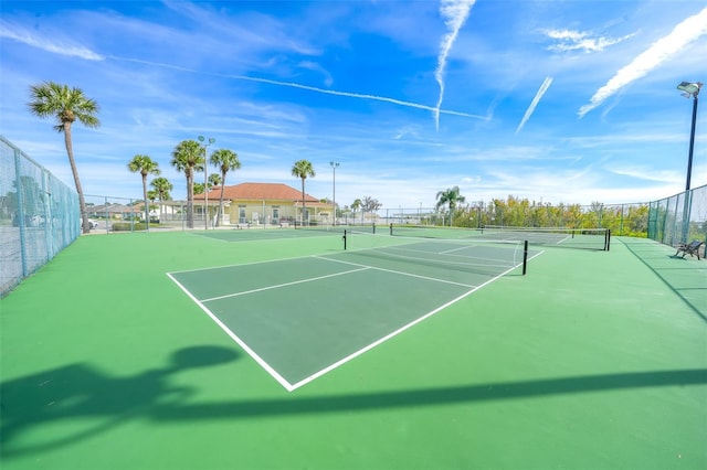 view of sport court