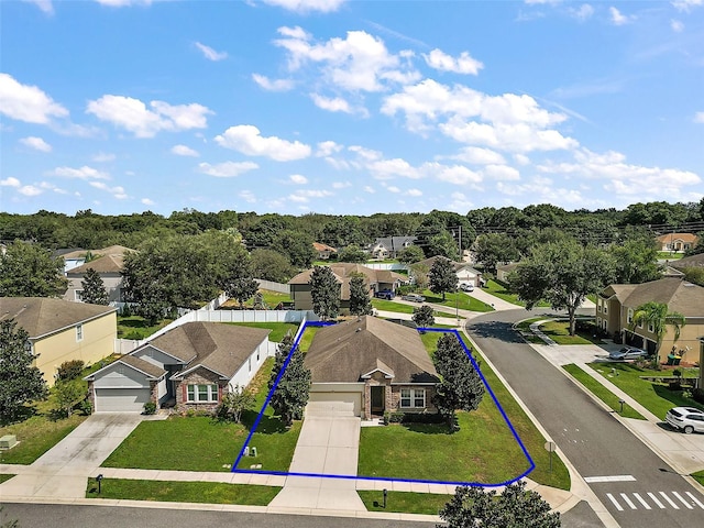 birds eye view of property