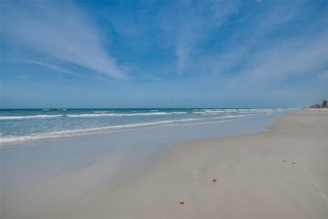 water view featuring a beach view