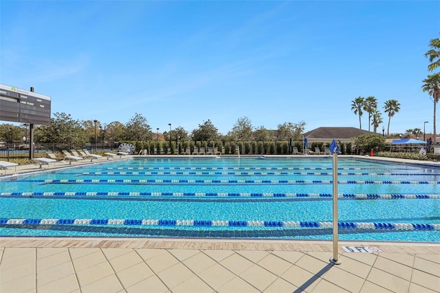 view of pool