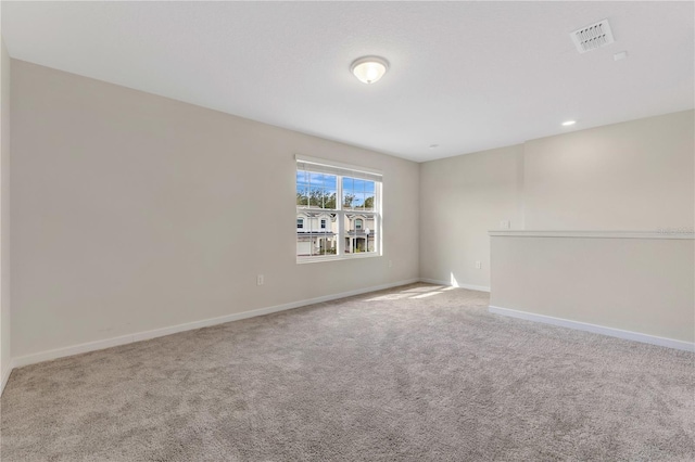 view of carpeted empty room