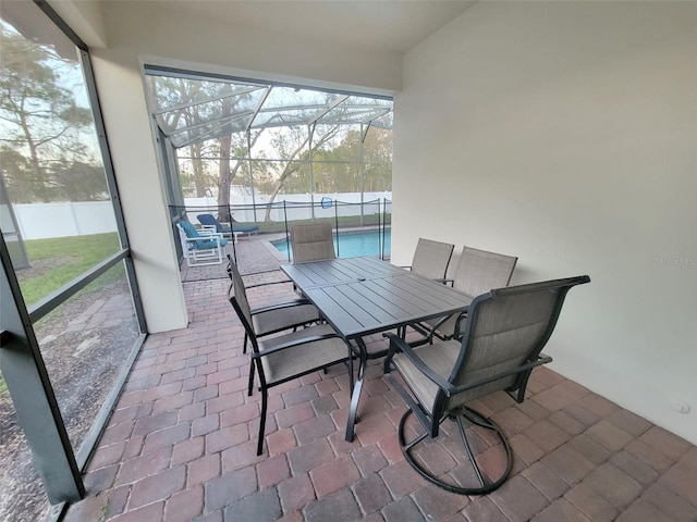 view of sunroom / solarium