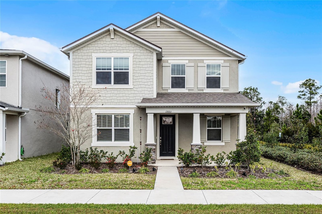 view of front of home featuring a porch