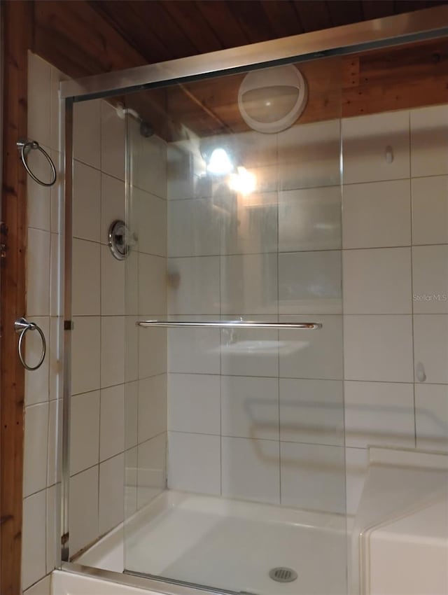 bathroom with walk in shower