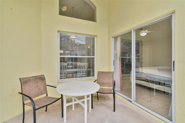 interior space featuring a patio and a sunroom