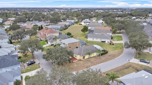 drone / aerial view featuring a residential view