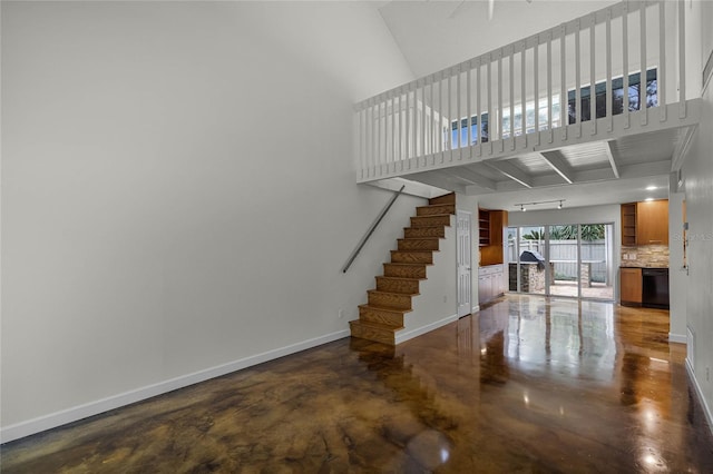 interior space with concrete flooring