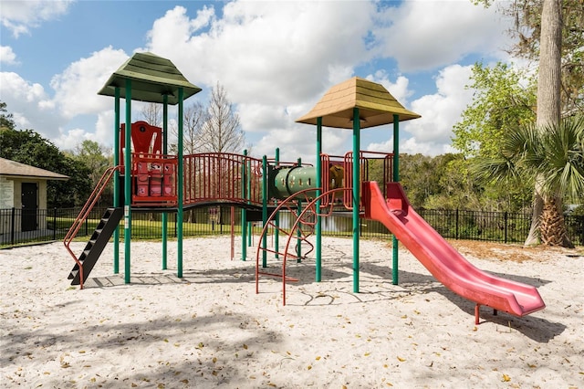 view of jungle gym