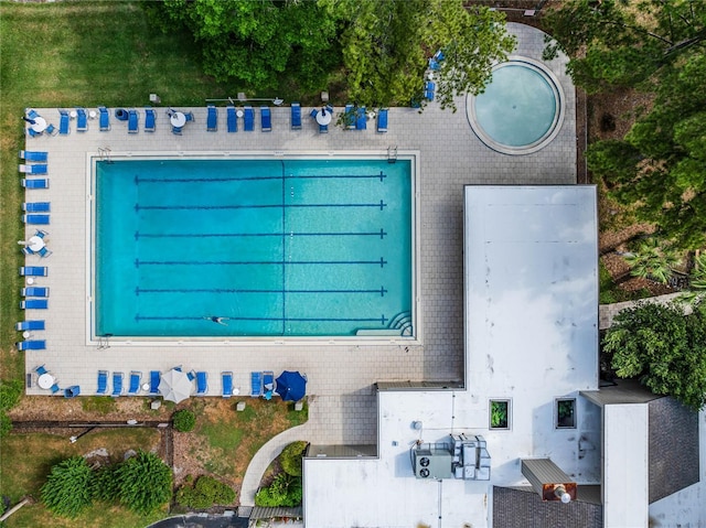 birds eye view of property